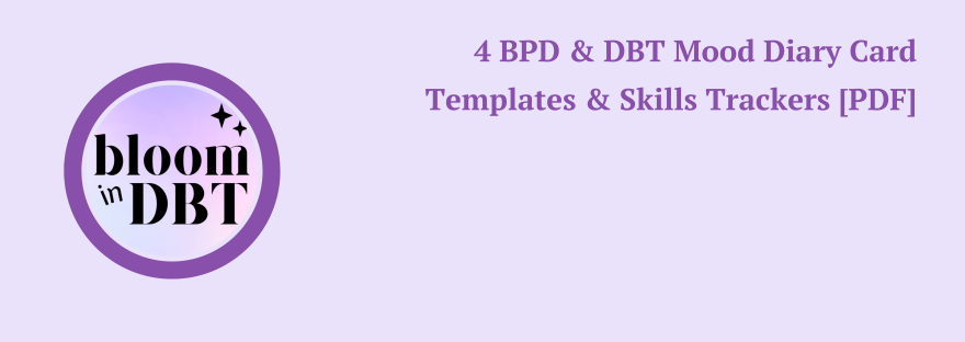 BPD Mood Diary Template PDF