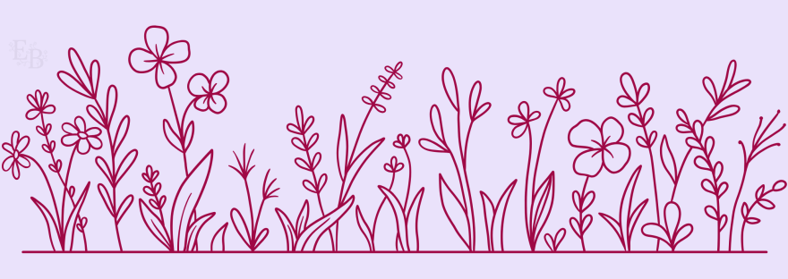 Blooming Flowers Blog Banner Logo Eliza Blooms Mental Health Journal